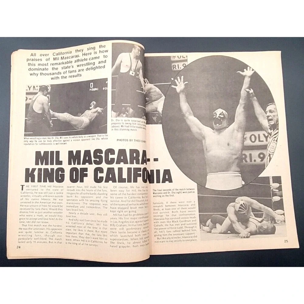SPORTS REVIEW WRESTLING FEB 1980 DUSTY RHODES‎ TERRY FUNK  APARTMENT WRESTLING